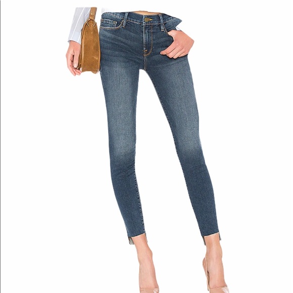 Frame Denim Le Skinny De Jeanne Jean in Woodbine - Picture 1 of 8